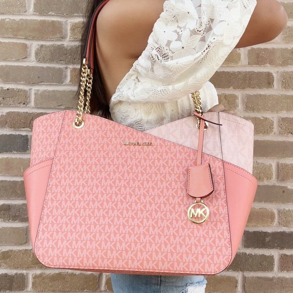 Michael Kors Large Chain Shoulder Tote - Picture 2 of 5